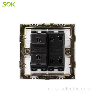 Britische Schalter und Steckdose 1Gang Switch 2Pin Socket